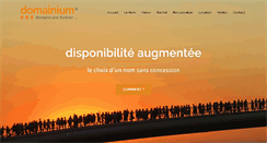 Desktop Screenshot of domainium.fr